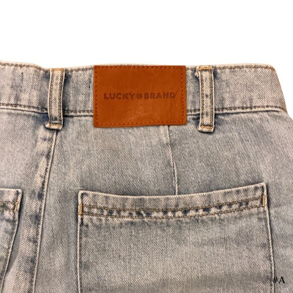 Lucky Brand Patch Pocket High Waist Wide Leg Jeans, Size 27 - Picture 4 of 6